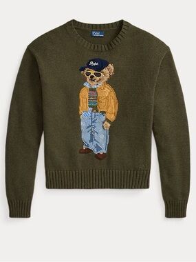 NEW: Women’s Polo Bear Cotton Crewneck Sweater - US Medium